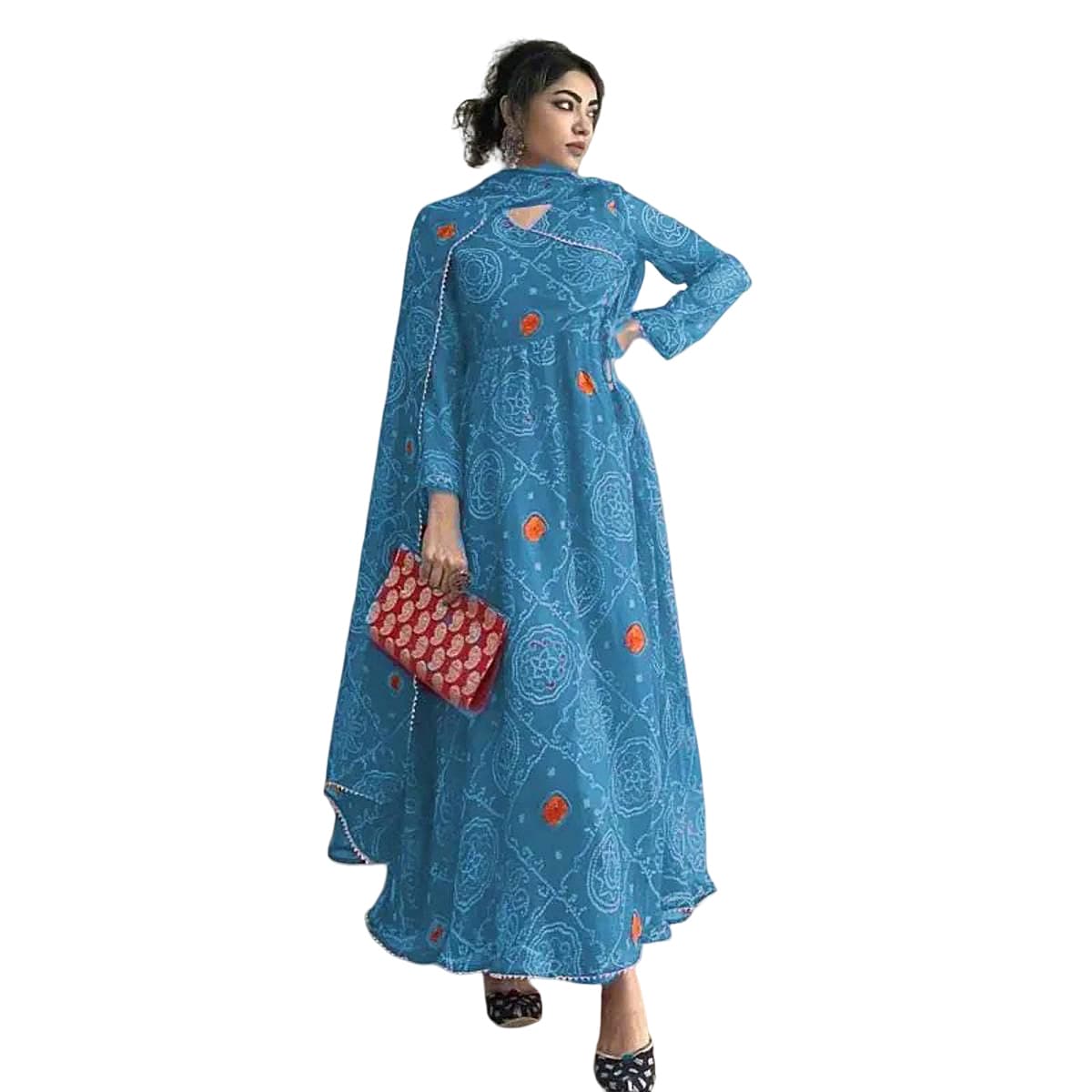 Women Viscose Rayon Kurta Pant Dupatta Set